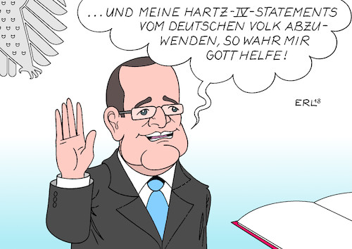 Cartoon: Spahn Vereidigung (medium) by Erl tagged jens,spahn,cdu,interview,tafel,hartz,iv,armut,hunger,sozialpolitik,bundestagsabgeordneter,diät,diäten,geld,gehalt,reichtum,experte,vereidigung,gesundheitsminister,kabinett,merkel,karikatur,erl,jens,spahn,cdu,interview,tafel,hartz,iv,armut,hunger,sozialpolitik,bundestagsabgeordneter,diät,diäten,geld,gehalt,reichtum,experte,vereidigung,gesundheitsminister,kabinett,merkel,karikatur,erl