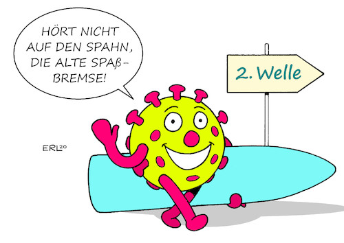 Cartoon: Spaßbremse Spahn (medium) by Erl tagged politik,corona,virus,pandemie,lockdown,lockerungen,reisen,tourismus,urlaub,spaß,leichtsinn,gesundheitsminister,jens,spahn,warnung,zweite,welle,infektionen,spaßbremse,karikatur,erl,politik,corona,virus,pandemie,lockdown,lockerungen,reisen,tourismus,urlaub,spaß,leichtsinn,gesundheitsminister,jens,spahn,warnung,zweite,welle,infektionen,spaßbremse,karikatur,erl