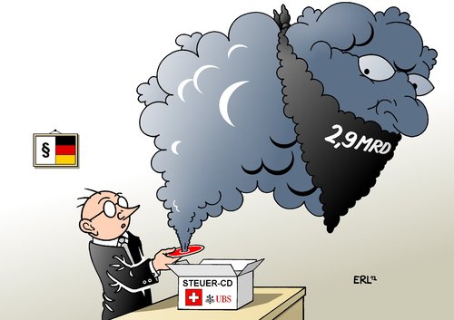 Cartoon: Steuer-CD (medium) by Erl tagged ubs,bank,schweiz,schwarzgeld,cd,steuer,steuerbetrug,justiz,flaschengeist,milliarden,nrw,finanzminister,staatsanwalt,deutschland,steuerbetrug,steuer,cd,schwarzgeld,schweiz,bank,ubs,deutschland,staatsanwalt,finanzminister,nrw,milliarden,flaschengeist,justiz