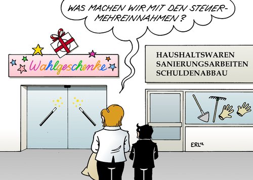 Cartoon: Steuereinnahmen (medium) by Erl tagged steuern,steuereinnahmen,steuermehreinnahmen,wahlgeschenke,schuldenabbau,schulden,neuverschuldung,haushalt,ausgeglichen,euro,krise,sanierung,schaufel,rechen,handschuh,merkel,rösler,steuern,steuereinnahmen,steuermehreinnahmen,wahlgeschenke,schuldenabbau,schulden,neuverschuldung,haushalt,ausgeglichen,euro,krise,sanierung,schaufel,rechen,handschuh,merkel,rösler