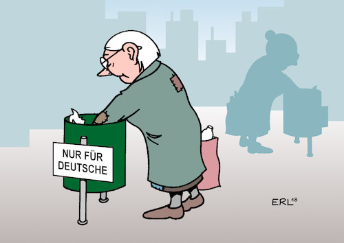 Cartoon: Tafel (medium) by Erl tagged politik,deutschland,armut,tafel,essen,ausschluss,asylbewerber,ausländer,arme,verteilungskämpfe,schere,arm,reich,schande,versagen,förderung,wirtschaft,vernachlässigung,menschen,nährboden,rechtspopulismus,abfalleimer,mülleimer,altersarmut,karikatur,erl,politik,deutschland,armut,tafel,essen,ausschluss,asylbewerber,ausländer,arme,verteilungskämpfe,schere,arm,reich,schande,versagen,förderung,wirtschaft,vernachlässigung,menschen,nährboden,rechtspopulismus,abfalleimer,mülleimer,altersarmut,karikatur,erl