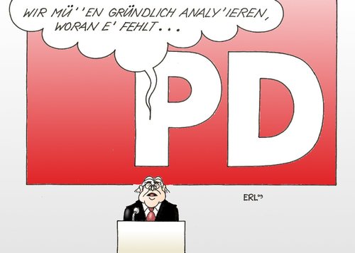 Cartoon: Teinmeier (medium) by Erl tagged spd,sozial,wahl,niederlage,ursache,analyse,steinmeier,spd,sozial,wahl,wahlen,niederlage,ursache,analyse,frank walter steinmeier,partei,parteien,frank,walter,steinmeier