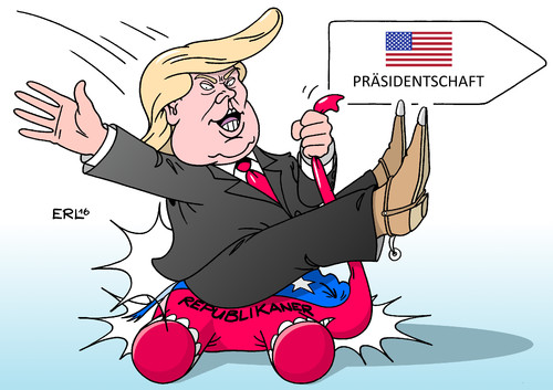 Cartoon: Trump (medium) by Erl tagged donald,trump,usa,präsidentschaft,präsidentschaftskandidat,kandidat,republikaner,partei,unglücklich,besetzung,elefant,populismus,rüpel,karikatur,erl,donald,trump,usa,präsidentschaft,präsidentschaftskandidat,kandidat,republikaner,partei,unglücklich,besetzung,elefant,populismus,rüpel,karikatur,erl