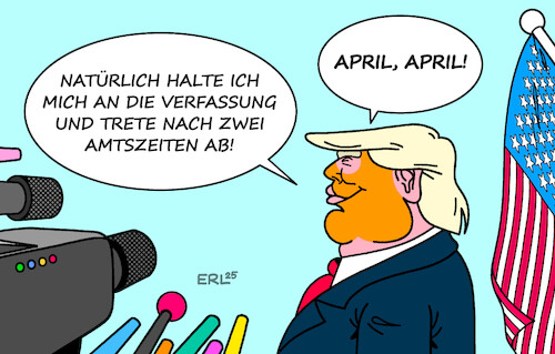 Trump scherzt Trump scherzt