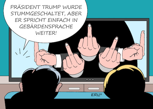 Trump stummgeschaltet Trump stummgeschaltet
