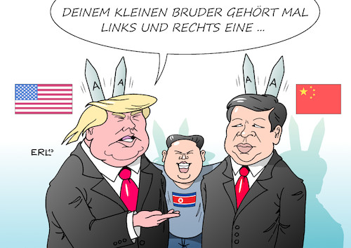 Trump Xi und Kim Trump Xi und Kim