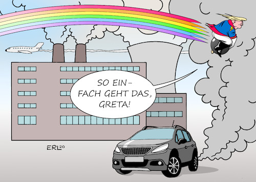 Trump zeigt es Greta Trump zeigt es Greta