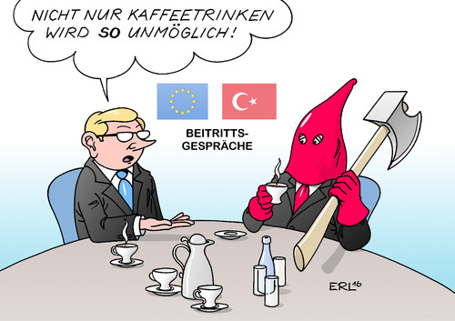 Cartoon: Türkei Todesstrafe (medium) by Erl tagged türkei,militärputsch,putsch,versuch,präsident,erdogan,rache,säuberung,todesstrafe,henker,beitritt,eu,gespräche,verhandlungen,unmöglich,kaffee,kaffeetrinken,karikatur,erl,türkei,militärputsch,putsch,versuch,präsident,erdogan,rache,säuberung,todesstrafe,henker,beitritt,eu,gespräche,verhandlungen,unmöglich,kaffee,kaffeetrinken,karikatur,erl