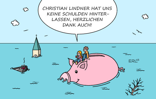 Cartoon: Undankbare Gören (medium) by Erl tagged politik,regierung,ampel,haushalt,2024,finanzminister,christian,lindner,schuldenbremse,konsolidierung,sparkurs,verschlafen,zukunft,investitionen,klimaschutz,kinder,künftige,generationen,dank,undank,dankbarkeit,klimawandel,extremwetter,dürre,hochwasser,sparschwein,karikatur,erl,politik,regierung,ampel,haushalt,2024,finanzminister,christian,lindner,schuldenbremse,konsolidierung,sparkurs,verschlafen,zukunft,investitionen,klimaschutz,kinder,künftige,generationen,dank,undank,dankbarkeit,klimawandel,extremwetter,dürre,hochwasser,sparschwein,karikatur,erl