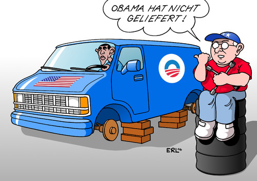 Cartoon: US-Wahl (medium) by Erl tagged usa,kongress,wahl,kongresswahlen,mehrheit,republikaner,präsident,barack,obama,lame,duck,regieren,schwierig,blockade,politik,lieferung,reifen,stehlen,diebstahl,usa,kongress,wahl,kongresswahlen,mehrheit,republikaner,präsident,barack,obama,lame,duck,regieren,schwierig,blockade,politik,lieferung,reifen,stehlen,diebstahl