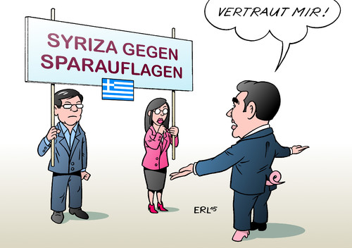 Cartoon: Vertrauen in Tsipras (medium) by Erl tagged griechenland,ministerpräsident,alexis,tsipras,vertrauen,vertrauensfrage,hilfspaket,annahme,sparauflagen,partei,syriza,gegner,spaltung,sparschwein,sachzwang,geld,euro,krise,eu,ezb,esm,iwf,quadriga,karikatur,erl,griechenland,ministerpräsident,alexis,tsipras,vertrauen,vertrauensfrage,hilfspaket,annahme,sparauflagen,partei,syriza,gegner,spaltung,sparschwein,sachzwang,geld,euro,krise,eu,ezb,esm,iwf,quadriga,karikatur,erl