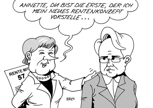 Cartoon: Vertrauensbeweis (medium) by Erl tagged bundesbildungsministerin,bildungsministerin,annette,schavan,doktor,doktortitel,doktorarbeit,plagiat,uni,universität,düsseldorf,aberkennung,klage,rücktritt,wahlkampf,merkel,störung,rauswurf,rente