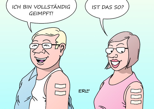Vollständig geimpft Vollständig geimpft