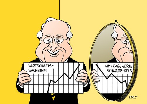 Cartoon: Wachstum (medium) by Erl tagged wachstum,hoch,wirtschaft,regierung,koalition,cdu,csu,fdp,schwarz,gelb,umfrage,umfragewerte,tief,spiegel,spiegelbild,wirtschaftsminister,brüderle,wachstum,wirtschaft,regierung,koalition,cdu,csu,fdp,schwarz,umfragewerte,umfrage,spiegel,tief,spiegelbild,wirtschaftsminister,brüderle