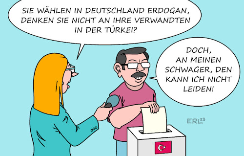 Cartoon: Wahlmotive (medium) by Erl tagged politik,wahl,türkei,wahlberechtigung,deutschtürkinnen,deutschtürken,mehrheit,erdogan,autokrat,abbau,demokratie,menschenrechte,motive,wahlurne,stimmzettel,verwandte,schwager,karikatur,erl,politik,wahl,türkei,wahlberechtigung,deutschtürkinnen,deutschtürken,mehrheit,erdogan,autokrat,abbau,demokratie,menschenrechte,motive,wahlurne,stimmzettel,verwandte,schwager,karikatur,erl