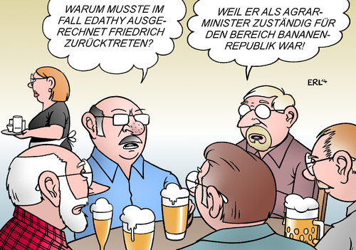 Cartoon: Warum Friedrich? (medium) by Erl tagged sebastian,edathy,politiker,bundestagsabgeordneter,verdacht,straftat,namensliste,bka,innenministerium,innenminister,friedrich,weitergabe,spd,spitze,beweise,vernichtung,festplatte,kinderpornografie,strafvereitelung,ermittlung,rücktritt,agrarminister,bananenrepublik,stammtisch,sebastian,edathy,politiker,bundestagsabgeordneter,verdacht,straftat,namensliste,bka,innenministerium,innenminister,friedrich,weitergabe,spd,spitze,beweise,vernichtung,festplatte,kinderpornografie,strafvereitelung,ermittlung,rücktritt,agrarminister,bananenrepublik,stammtisch