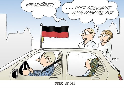 Cartoon: Weggekürzt (medium) by Erl tagged sparpaket,sparen,kürzen,flagge,schwarz,rot,gold,sehnsucht,fußball,wm,sparpaket,sparen,kürzen,flagge,schwarz,rot,gold,sehnsucht,fußball,wm