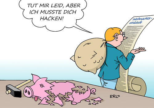 Cartoon: Weihnachtseinkäufe (medium) by Erl tagged hacker,hackerangriffe,staat,wahlkampf,beeinflussung,cyberkrieg,frieden,weihnachten,einkäufe,weihnachtseinkäufe,sparschwein,hacken,wunschzettel,karikatur,erl,hacker,hackerangriffe,staat,wahlkampf,beeinflussung,cyberkrieg,frieden,weihnachten,einkäufe,weihnachtseinkäufe,sparschwein,hacken,wunschzettel,karikatur,erl