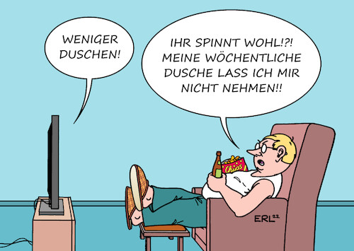 Weniger duschen Weniger duschen