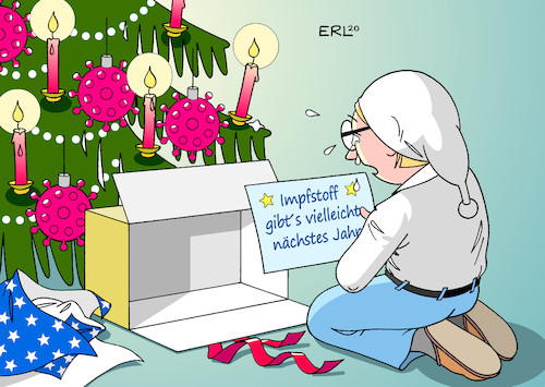 Cartoon: Wie wir Weihnachten feiern (medium) by Erl tagged politik,corona,virus,pandemie,covid19,zweite,welle,herbst,winter,weihnachten,tannenbaum,christbaum,weihnachtsbaum,kugeln,kerzen,geschenk,impfstoff,warten,karikatur,erl,politik,corona,virus,pandemie,covid19,zweite,welle,herbst,winter,weihnachten,tannenbaum,christbaum,weihnachtsbaum,kugeln,kerzen,geschenk,impfstoff,warten,karikatur,erl