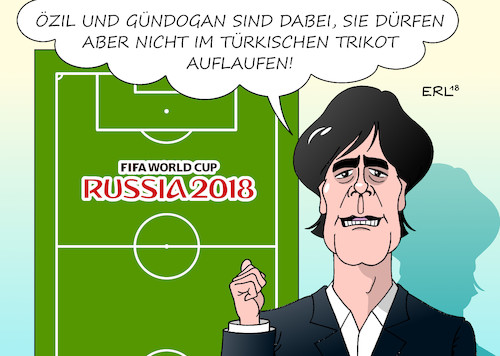 Cartoon: WM-Kader I (medium) by Erl tagged illustration,politik,sport,fußball,weltmeisterschaft,2018,russland,deutschland,nationalmannschaft,kader,bundestrainer,joachim,jogi,löw,spieler,nationalspieler,mesut,özil,ilkay,gündogan,foto,präsident,erdogan,türkei,verstimmung,karikatur,erl,illustration,politik,sport,fußball,weltmeisterschaft,2018,russland,deutschland,nationalmannschaft,kader,bundestrainer,joachim,jogi,löw,spieler,nationalspieler,mesut,özil,ilkay,gündogan,foto,präsident,erdogan,türkei,verstimmung,karikatur,erl