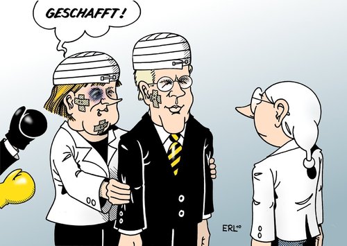 Cartoon: Wulff (medium) by Erl tagged bundespräsident,wahl,wulff,merkel,denkzettel,watschn,schwarz,gelb,bundespraeäsidentenwahl,bundespräsident,christian wulff,wahl,wahlen,schwarz,gelb,angela merkel,reichstag,bundesversammlung,fdp,cdu,auto,regierung,angela,merkel,denkzettel,christian,wulff