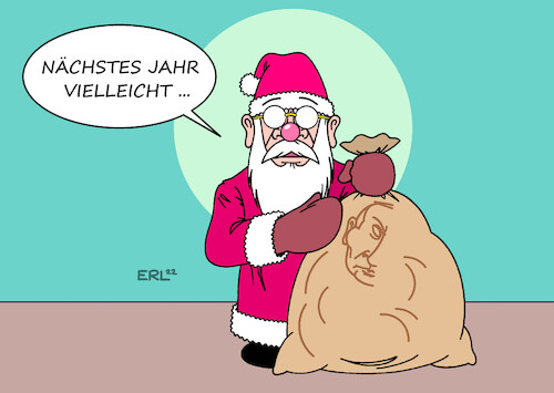 Cartoon: Wunsch an den Nikolaus (medium) by Erl tagged politik,krieg,angriff,überfall,wladimir,putin,russland,ukraine,wunsch,nikolaus,sack,karikatur,erl,politik,krieg,angriff,überfall,wladimir,putin,russland,ukraine,wunsch,nikolaus,sack,karikatur,erl