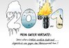 Cartoon: 2011 Klimawandel (small) by Erl tagged 2011,klimawandel,schnee,eis,kälte,regen,hochwasser,hitze,waldbrand,wüste,vorsatz,neujahr