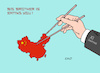 Cartoon: ... und als Nachspeise Taiwan II (small) by Erl tagged politik,china,machthaber,staatsoberhaupt,staatspräsident,xi,jinping,machtfülle,mao,zedong,tse,tung,parteitag,kommunistische,partei,kp,ziel,fernziel,annexion,taiwan,einverleibung,chinesisch,essen,stäbchen,nachspeise,karikatur,erl