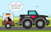 Cartoon: Abhängigkeit (small) by Erl tagged politik,bundeskanzler,olaf,scholz,besuch,china,deutschland,wirtschaft,beziehungen,abhängigkeit,reduzieren,gefahr,angriff,taiwan,sanktionen,zugmaschine,auto,anhänger,karikatur,erl