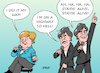 Cartoon: Abschiedstourneen (small) by Erl tagged politik,sport,bundeskanzlerin,angela,merkel,amtszeit,ende,abschied,bundestrainer,joachim,jogi,löw,fußball,europameisterschaft,em,spiel,deutschland,ungarn,krimi,spannung,highway,to,hell,stayin,alive,my,way,lieder,abschiedstournee,karikatur,erl