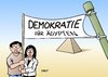 Cartoon: Ägypten Demokratie (small) by Erl tagged ägypten,präsident,mursi,islam,muslimbruderschaft,muslimbruder,regierung,misswirtschaft,versagen,protest,demonstration,basis,rückhalt,schwinden,ultimatum,militär,putsch,militärputsch,sturz,jubel,pyramide,volk,demokratie