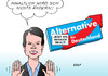 Cartoon: AfD-Austritte (small) by Erl tagged afd,machtkampf,petry,lucke,rechtsruck,mitglieder,austritt,austrittswelle,rechtspopulismus,rechtsextremismus,inhalt,verpackung,karikatur,erl