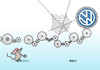 Cartoon: Alle Räder stehen still ... (small) by Erl tagged vw,volkswagen,auto,autobauer,autokonzern,wolfsburg,streit,zulieferer,teile,lieferung,stopp,fließband,produktion,stillstand,still,räder,zahnrad,maus,karikatur,erl