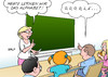 Cartoon: Alphabet (small) by Erl tagged google,usa,internet,konzern,umbau,mutterkonzern,alphabet,suchmaschine,daten,datenkrake,überwachung,schule,kinder,kindermund,lehrerin,unterricht,politik,karikatur,erl