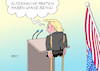 Cartoon: Alternative Fakten (small) by Erl tagged unwort,des,jahres,alternative,fakten,kellyanne,conway,beraterin,wahlkampf,leiterin,präsident,donald,trump,amtseinführung,streit,zahl,besucher,zuschauer,beweis,fernsehbilder,lüge,rechtspopulismus,nationalismus,rassismus,lügen,haben,kurze,beine,stelzen,usa,flagge,karikatur,erl