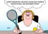 Cartoon: Angelique Merkel (small) by Erl tagged tennis,australian,open,grand,slam,siegerin,angelique,kerber,sensation,traum,bundeskanzlerin,angela,merkel,flüchtlingskrise,refugees,karikatur,erl