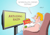 Cartoon: Anti-Doping-Razzia (small) by Erl tagged politik,sport,doping,betrug,kriminalität,leistung,steigerung,chemie,medizin,sportler,sportlerinnen,ärzte,ärztinnen,leistungssteigerung,substanzen,razzia,weltweit,ermittler,polizei,staatsanwaltschaft,fernsehen,chips,bier,karikatur,erl