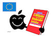 Cartoon: Apple Steuern (small) by Erl tagged politik,finanzen,steuern,apple,konzern,irland,eu,kommission,nachzahlung,gericht,eugh,urteil,legal,steuertricks,karikatur,erl