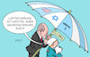 Cartoon: Arrow 3 (small) by Erl tagged politik,militär,verteidigung,deutschland,anschaffung,arrow,raketenabwehr,luftsicherung,usa,israel,preis,milliarden,sicherheit,grundsicherung,kindergrundsicherung,kinder,kinderarmut,bundeskanzler,olaf,scholz,michel,karikatur,erl