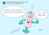 Cartoon: AstraZeneca Aufklärung (small) by Erl tagged politik,corona,virus,pandemie,covid19,impfung,impfen,impfstoff,astra,zeneca,nebenwirkung,pause,überprüfung,vertrauen,wiederaufbau,aufklärung,risiken,werbung,spritze,karikatur,erl