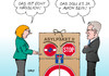 Cartoon: Asylpaket II (small) by Erl tagged asylpaket,zwei,asyl,gesetz,asylgesetz,verschärfung,flüchtlinge,abschreckung,gesicht,hässlich,innenminister,thomas,de,maiziere,opposition,karikatur,erl