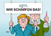 Cartoon: Asylrecht (small) by Erl tagged asylrecht,verschärfung,flüchtlinge,bundeskanzlerin,merkel,willkommenskultur,wir,schaffen,das,kritik,ministerpräsident,bayern,horst,seehofer,rotstift,asyl,deutschland,europa,eu,karikatur,erl