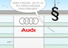 Cartoon: Audi Stadler (small) by Erl tagged politik,technologie,industrie,auto,autobauer,volkswagen,vw,diesel,dieselskandal,abgas,manipulation,software,ermittlungen,staatsanwaltschaft,audi,chef,rupert,stadler,karikatur,erl