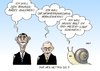 Cartoon: Auf wen wetten Sie? (small) by Erl tagged obama,banken,zügeln,schäuble,schulden,neuverschuldung,kürzen,verkleinern,schnecke,einhundertmeterlauf,usain,bolt,schlagen,versprechen,wette