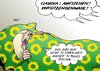 Cartoon: Aufstehen (small) by Erl tagged bündnis,90,die,grünen,grüne,basis,urabstimmung,kandidaten,spitzenkandidaten,bundestagswah,2013,wahl,jürgen,trittin,katrin,göring,eckardt,sieger,verlierer,claudia,roth,renate,künast,vorsitz,aufstehen