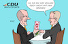 Cartoon: Bärendienst (small) by Erl tagged politik,partei,cdu,vorsitzender,friedrich,merz,regierungsoption,machtpoker,spd,ass,im,ärmel,grüne,widerspruch,generalsekretär,carsten,linnemann,verkleinerung,verhandlungsspielraum,bärendienst,karikatur,erl