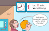 Cartoon: Bahn (small) by Erl tagged politik,verkehr,deutsche,bahn,unpünktlichkeit,verlust,rote,zahlen,karikatur,erl