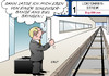 Cartoon: Bahnstreik Schleuserbanden (small) by Erl tagged bahn,streik,bahnstreik,lokführer,gewerkschaft,gdl,claus,weselskytarifverhandlungen,macht,kompetenz,bahnfahrer,ärger,schleuserbande,schleuserbanden,flüchtlinge,mittelmeer,boot,ertrinken,tod,geld,verbrechen,politik,eu,bahnhof,koffer,karikatur,erl