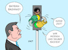 Cartoon: Bashing (small) by Erl tagged politik,ministerpräsident,markus,söder,csu,bayern,bashing,bundesregierung,ampel,spd,grüne,fdp,streit,boxen,boxkampf,boxhandschuhe,energie,atomkraft,verlängerung,bundeskanzler,olaf,scholz,schweigen,karikatur,erl